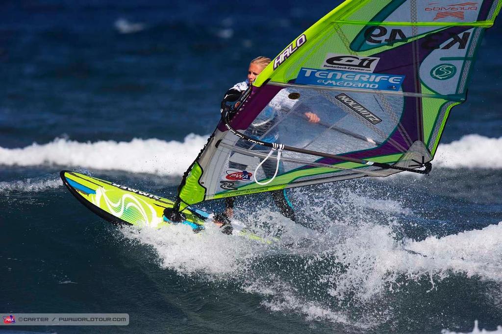 Sarah Bibby - 2014 PWA Tenerife World Cup, Day 1 ©  Carter/pwaworldtour.com http://www.pwaworldtour.com/